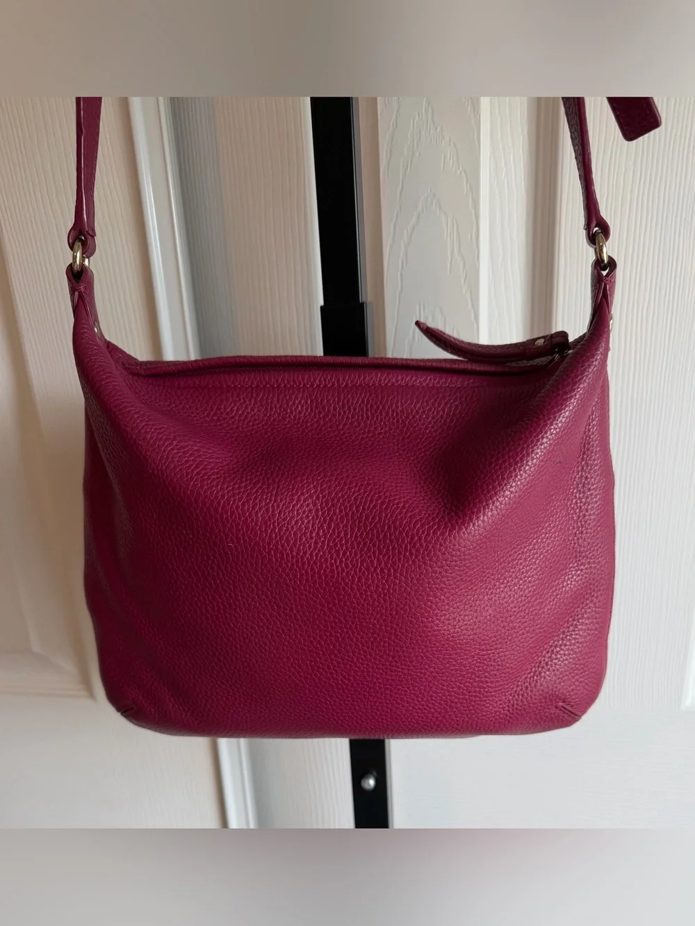 Kate Spade Hot Pink Pebbled Leather Crossbody Bag Women’s